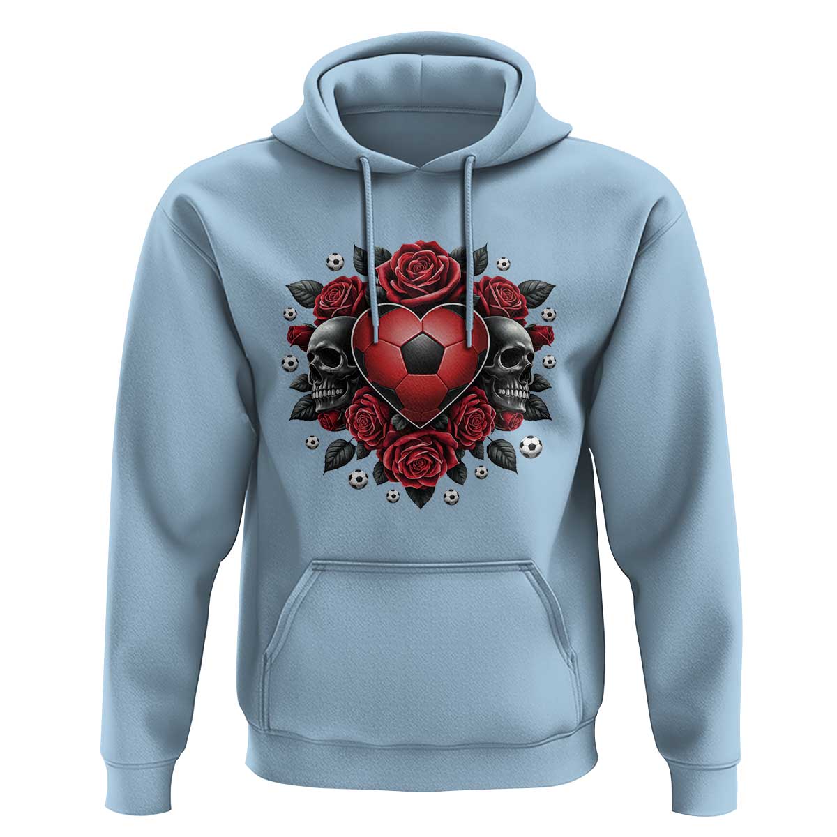 Skeleton Soccer Player Hoodie Valentine Day Gift