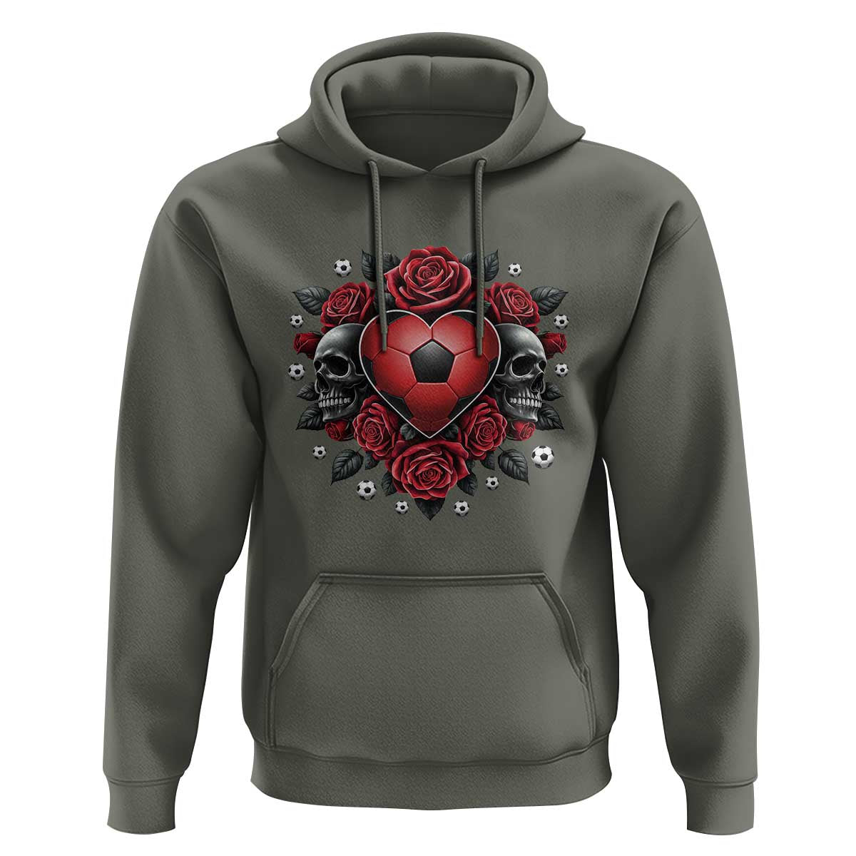 Skeleton Soccer Player Hoodie Valentine Day Gift
