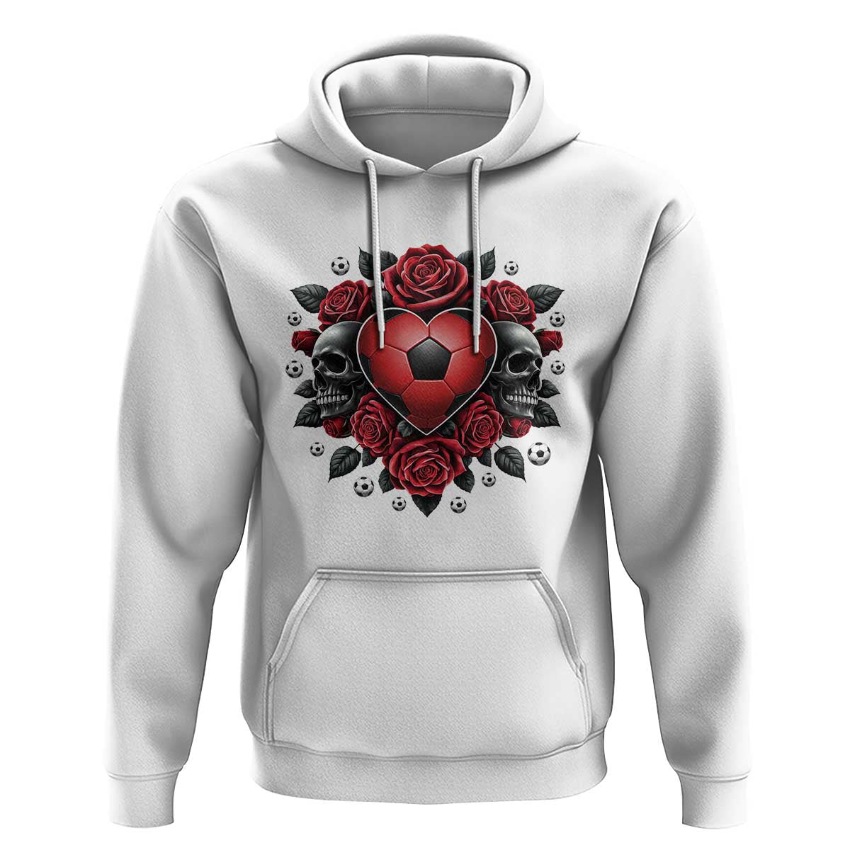 Skeleton Soccer Player Hoodie Valentine Day Gift