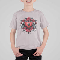 Skeleton Soccer Player T Shirt For Kid Valentine Day Gift
