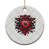 Skeleton Soccer Player Ceramic Ornament Valentine Day Gift