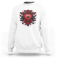 Skeleton Soccer Player Sweatshirt Valentine Day Gift
