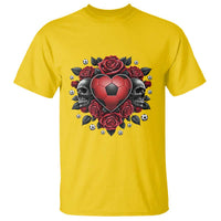 Skeleton Soccer Player T Shirt Valentine Day Gift