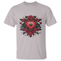 Skeleton Soccer Player T Shirt Valentine Day Gift