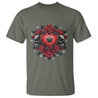 Skeleton Soccer Player T Shirt Valentine Day Gift