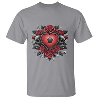 Skeleton Soccer Player T Shirt Valentine Day Gift