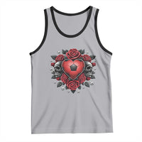 Skeleton Soccer Player Tank Top Valentine Day Gift