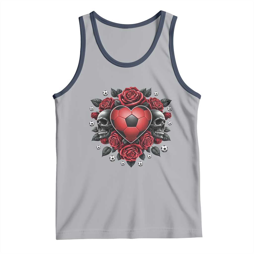 Skeleton Soccer Player Tank Top Valentine Day Gift