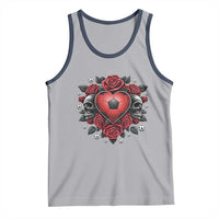 Skeleton Soccer Player Tank Top Valentine Day Gift