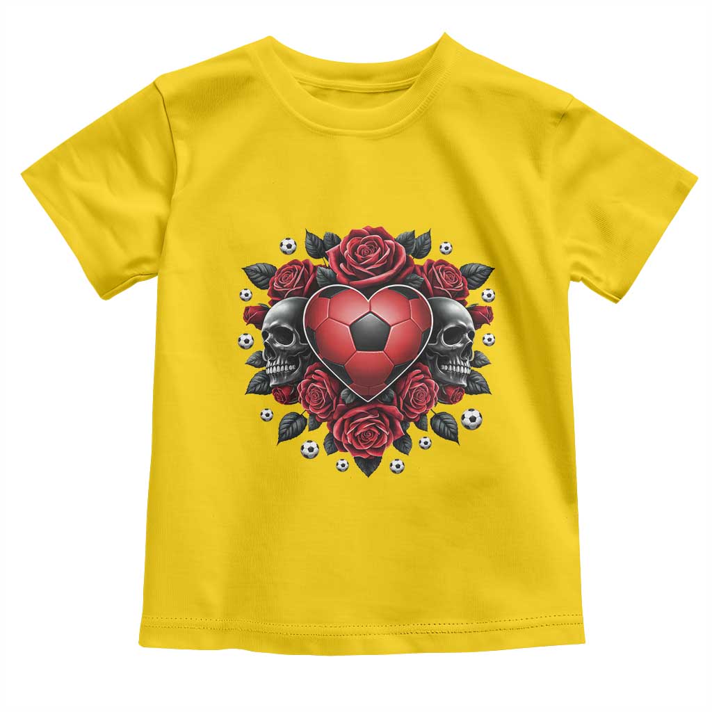 Skeleton Soccer Player Toddler T Shirt Valentine Day Gift