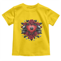 Skeleton Soccer Player Toddler T Shirt Valentine Day Gift
