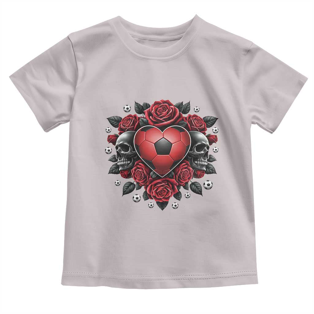 Skeleton Soccer Player Toddler T Shirt Valentine Day Gift