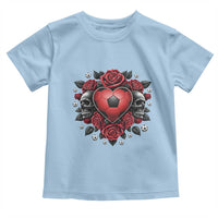 Skeleton Soccer Player Toddler T Shirt Valentine Day Gift