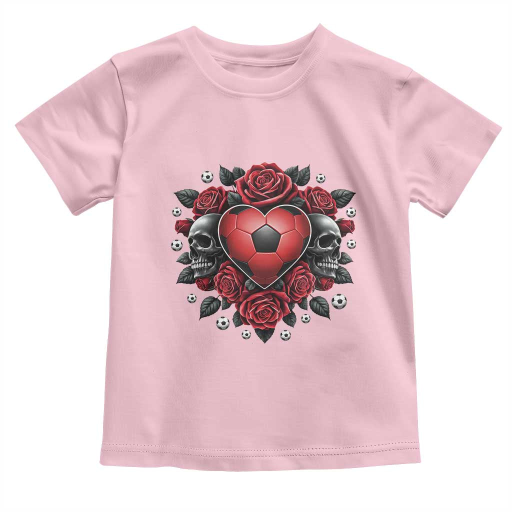 Skeleton Soccer Player Toddler T Shirt Valentine Day Gift