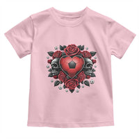 Skeleton Soccer Player Toddler T Shirt Valentine Day Gift