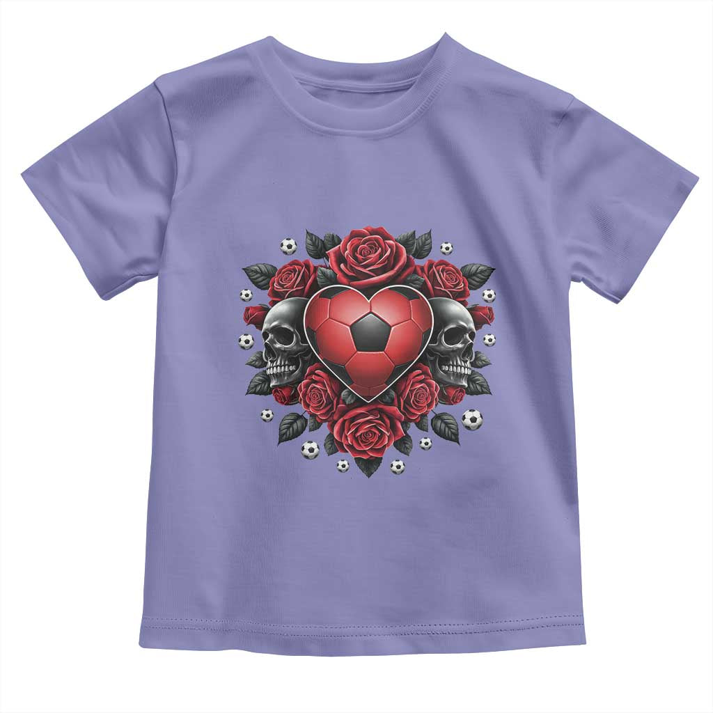 Skeleton Soccer Player Toddler T Shirt Valentine Day Gift