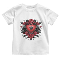 Skeleton Soccer Player Toddler T Shirt Valentine Day Gift