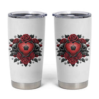 Skeleton Soccer Player Tumbler Cup Valentine Day Gift
