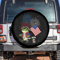 Funny Patriotic Frog Spare Tire Cover Celebrating 250 Years Of Freedom