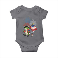 Funny Patriotic Frog Baby Onesie Celebrating 250 Years Of Freedom