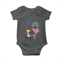 Funny Patriotic Frog Baby Onesie Celebrating 250 Years Of Freedom