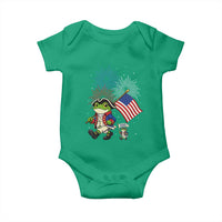 Funny Patriotic Frog Baby Onesie Celebrating 250 Years Of Freedom