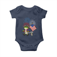 Funny Patriotic Frog Baby Onesie Celebrating 250 Years Of Freedom