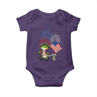Funny Patriotic Frog Baby Onesie Celebrating 250 Years Of Freedom