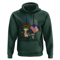 Funny Patriotic Frog Hoodie Celebrating 250 Years Of Freedom