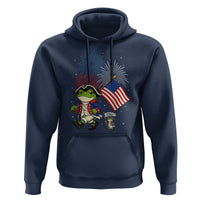 Funny Patriotic Frog Hoodie Celebrating 250 Years Of Freedom
