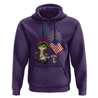 Funny Patriotic Frog Hoodie Celebrating 250 Years Of Freedom