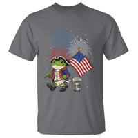 Funny Patriotic Frog T Shirt Celebrating 250 Years Of Freedom