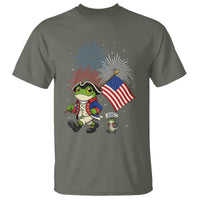 Funny Patriotic Frog T Shirt Celebrating 250 Years Of Freedom