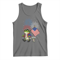 Funny Patriotic Frog Tank Top Celebrating 250 Years Of Freedom