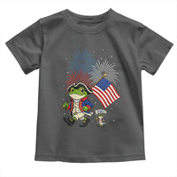 Funny Patriotic Frog Toddler T Shirt Celebrating 250 Years Of Freedom