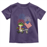 Funny Patriotic Frog Toddler T Shirt Celebrating 250 Years Of Freedom