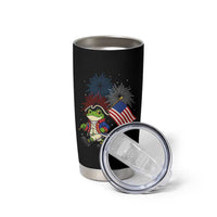 Funny Patriotic Frog Tumbler Cup Celebrating 250 Years Of Freedom