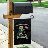 Funny Patriotic Frog Garden Flag Off To Celebrate 250 Years Of Freedom