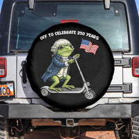 Funny Patriotic Frog Spare Tire Cover Off To Celebrate 250 Years Of Freedom