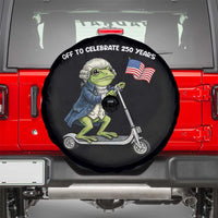 Funny Patriotic Frog Spare Tire Cover Off To Celebrate 250 Years Of Freedom