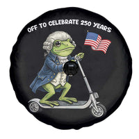 Funny Patriotic Frog Spare Tire Cover Off To Celebrate 250 Years Of Freedom