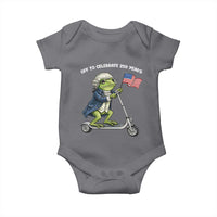 Funny Patriotic Frog Baby Onesie Off To Celebrate 250 Years Of Freedom