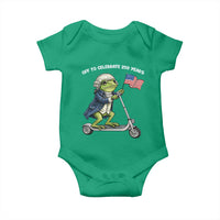 Funny Patriotic Frog Baby Onesie Off To Celebrate 250 Years Of Freedom
