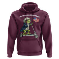 Funny Patriotic Frog Hoodie Off To Celebrate 250 Years Of Freedom
