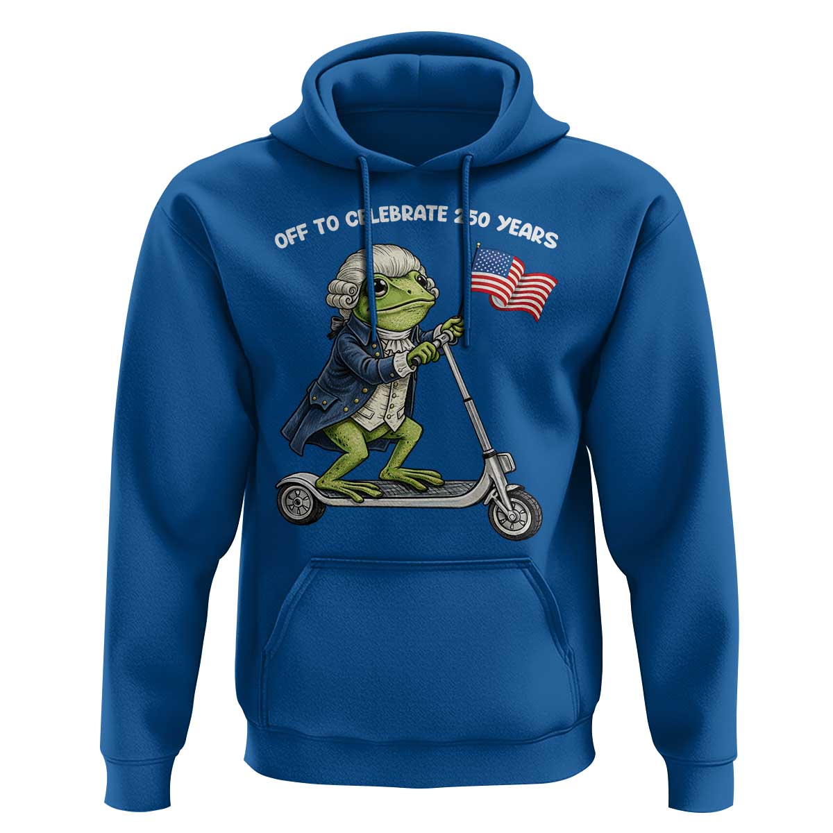 Funny Patriotic Frog Hoodie Off To Celebrate 250 Years Of Freedom