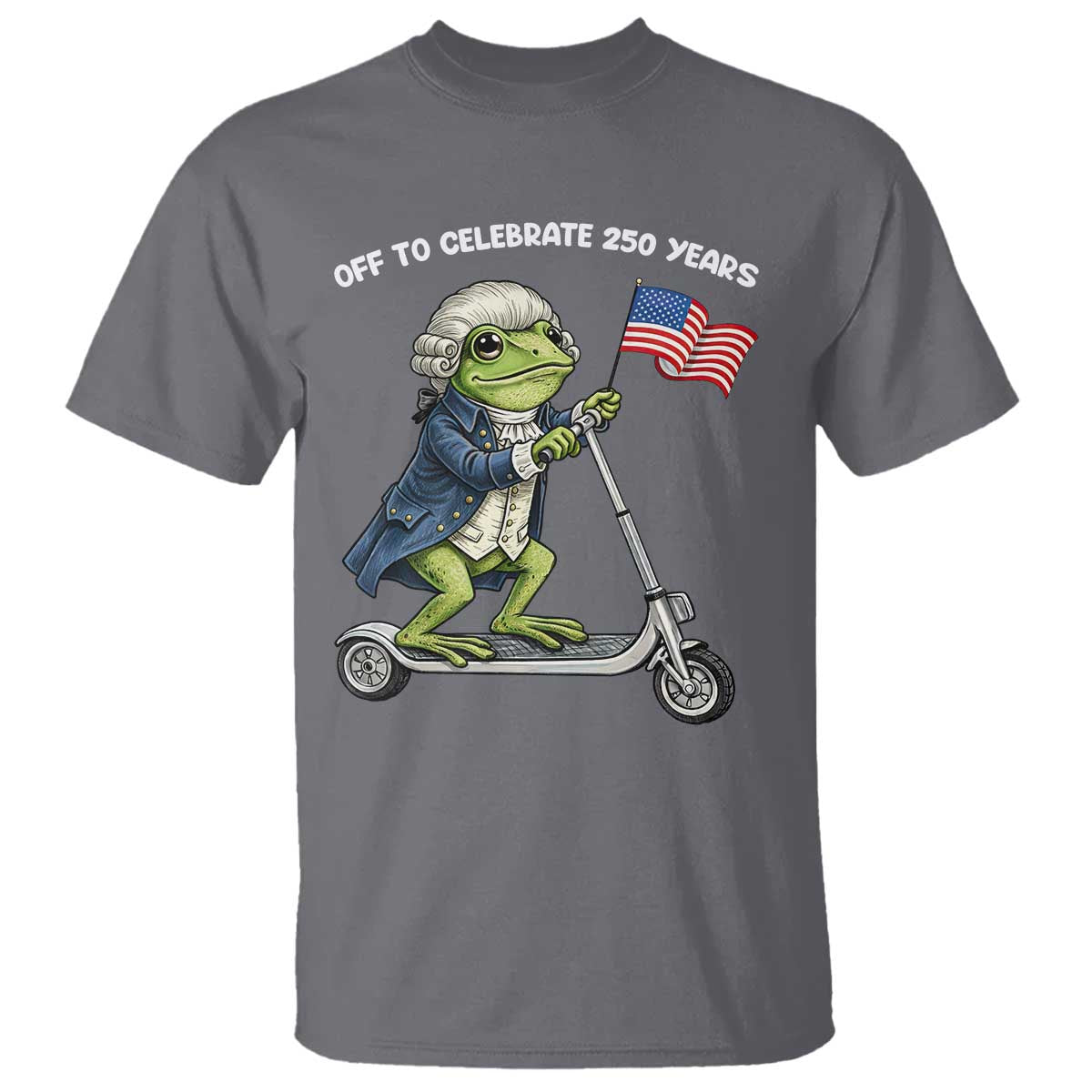 Funny Patriotic Frog T Shirt Off To Celebrate 250 Years Of Freedom