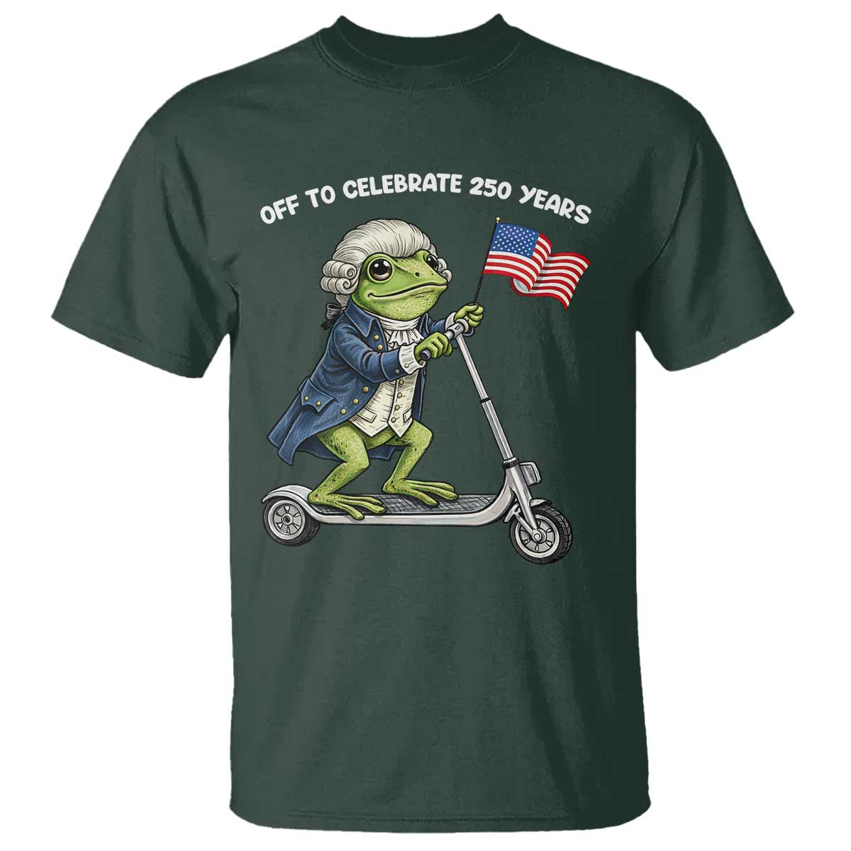 Funny Patriotic Frog T Shirt Off To Celebrate 250 Years Of Freedom