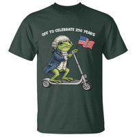 Funny Patriotic Frog T Shirt Off To Celebrate 250 Years Of Freedom