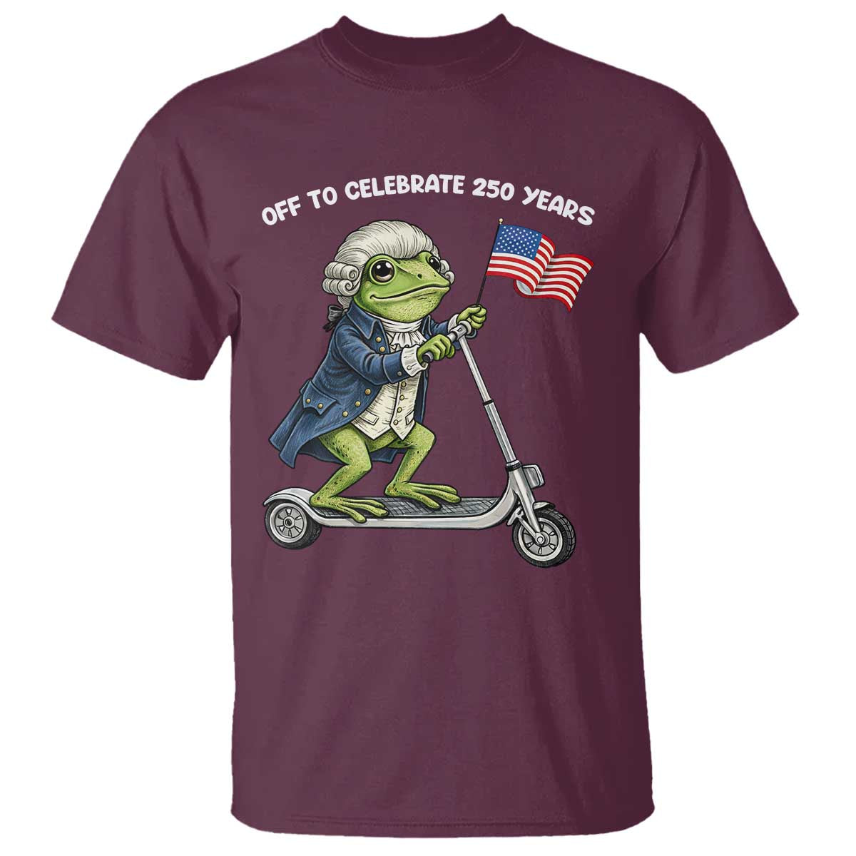 Funny Patriotic Frog T Shirt Off To Celebrate 250 Years Of Freedom