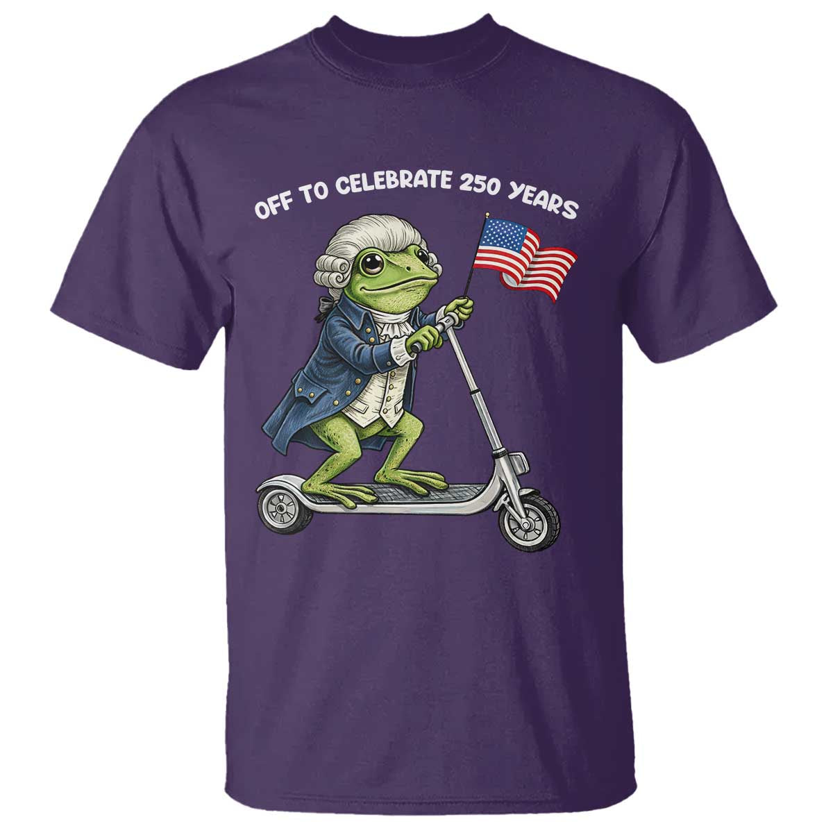 Funny Patriotic Frog T Shirt Off To Celebrate 250 Years Of Freedom